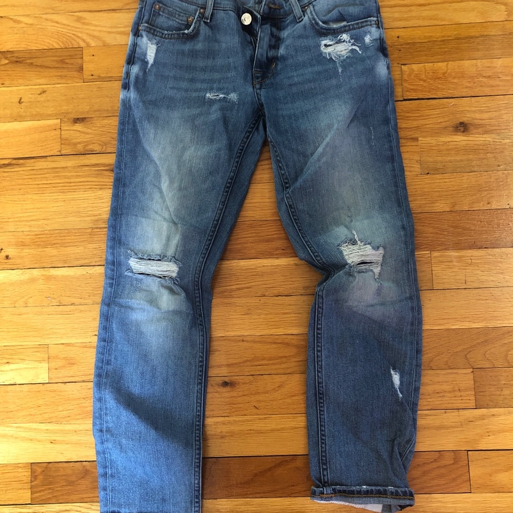 Zara ripped jeans size 4 women